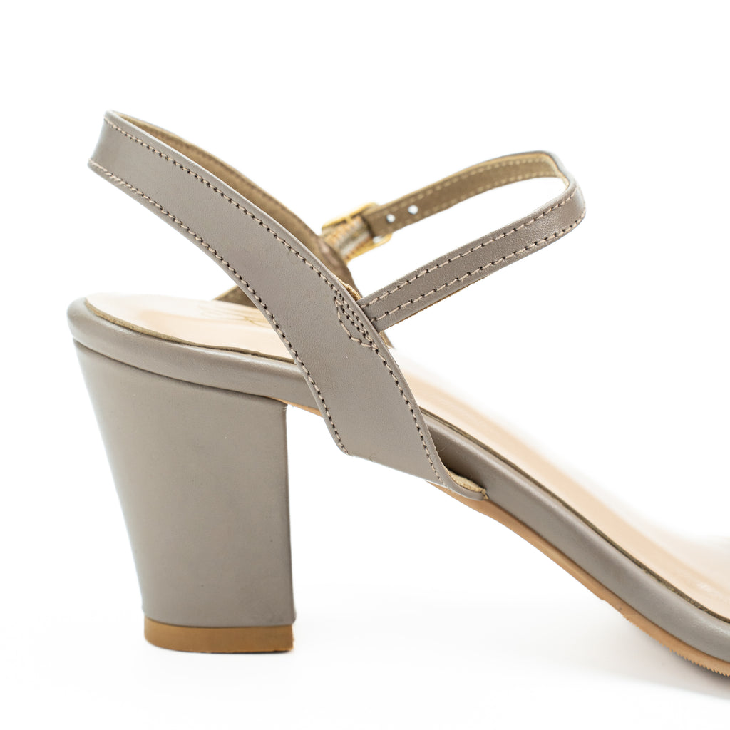 Women's Glossy Leather Block Heel Fashion Sandal | Open Tow with Ankle Strap | Perfect for Casual Outfits | Red, Grey, Burgundy, Black