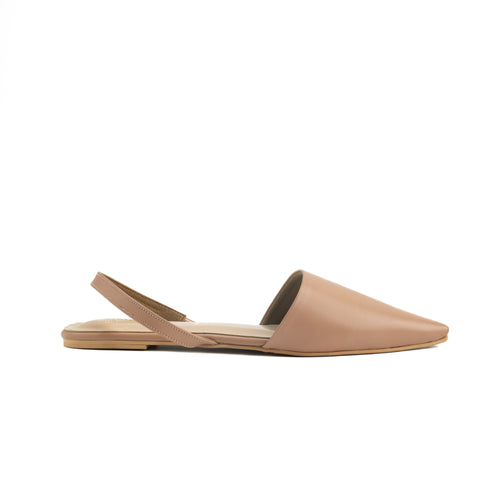 Comfort Leather Slingback Flats