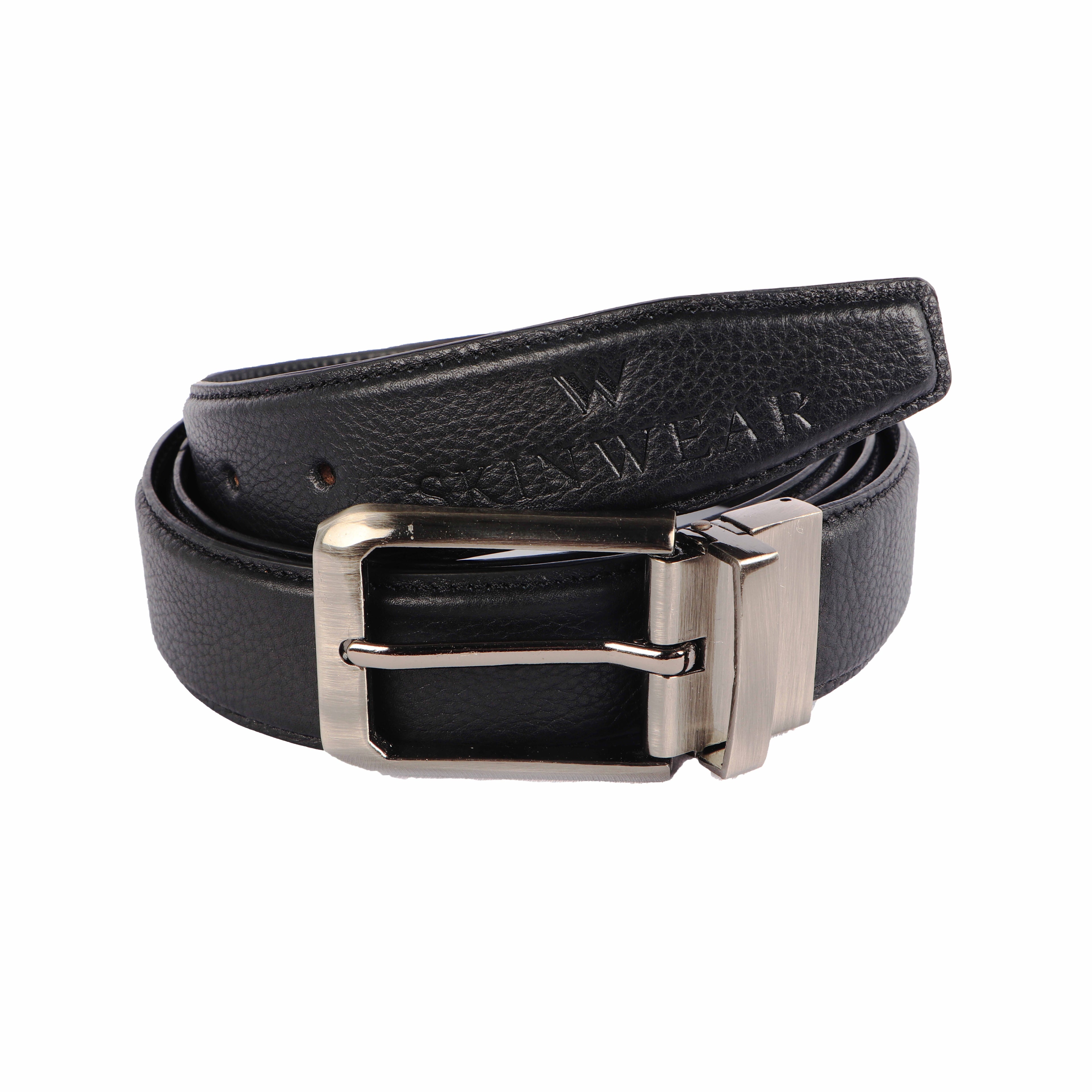 Men's Genuine Leather Formal Belt – Black