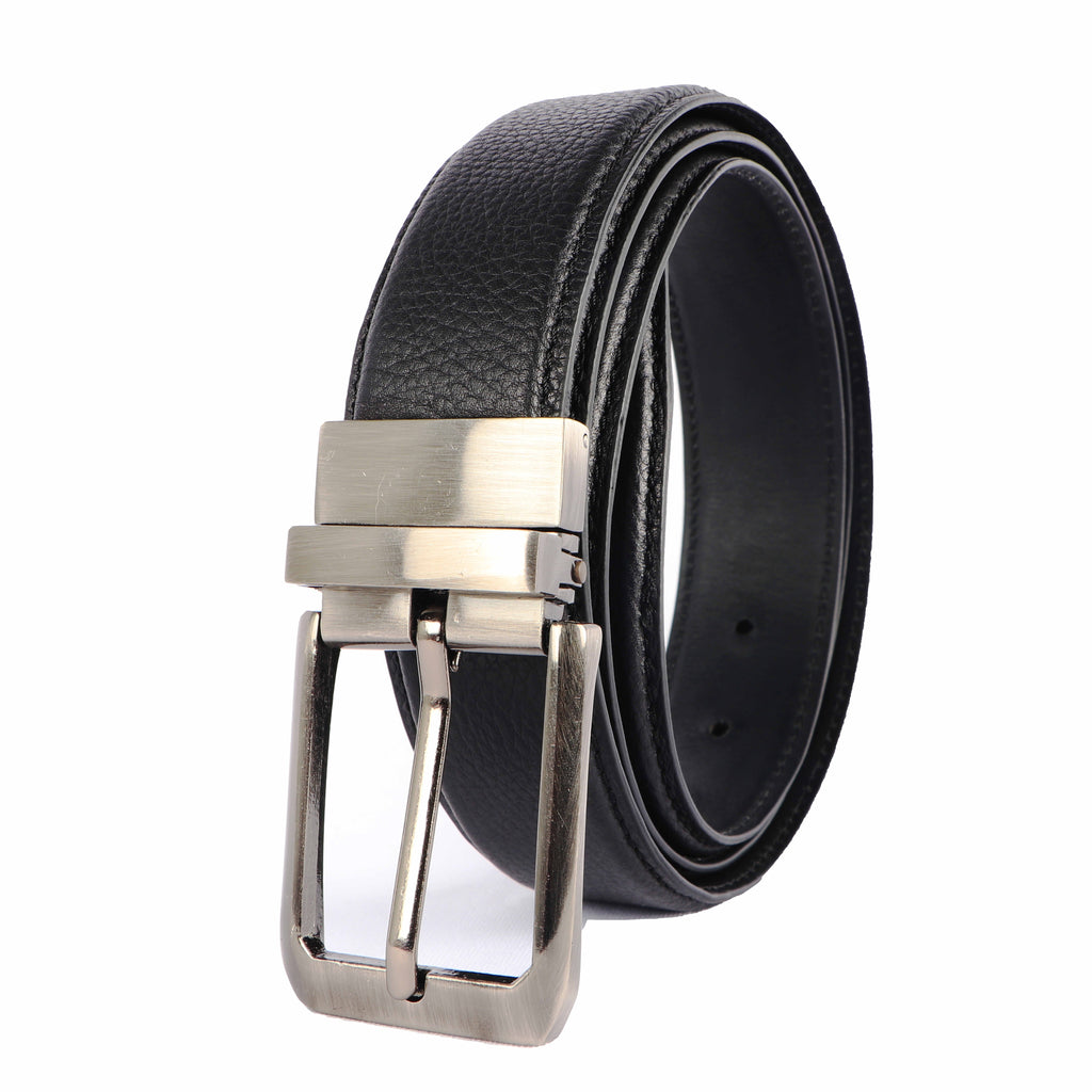 Men's Genuine Leather Formal Belt – Black