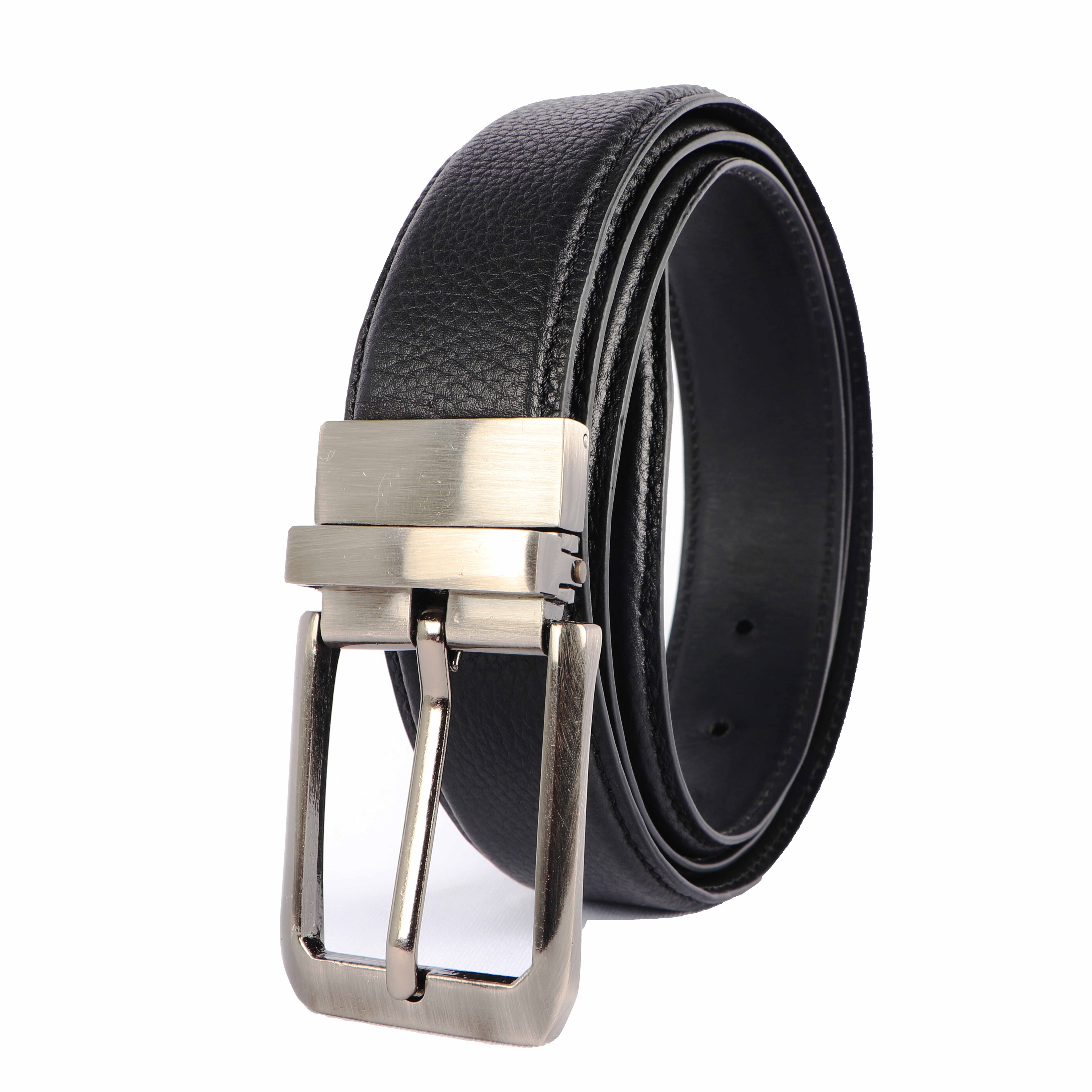 Men's Genuine Leather Formal Belt – Black
