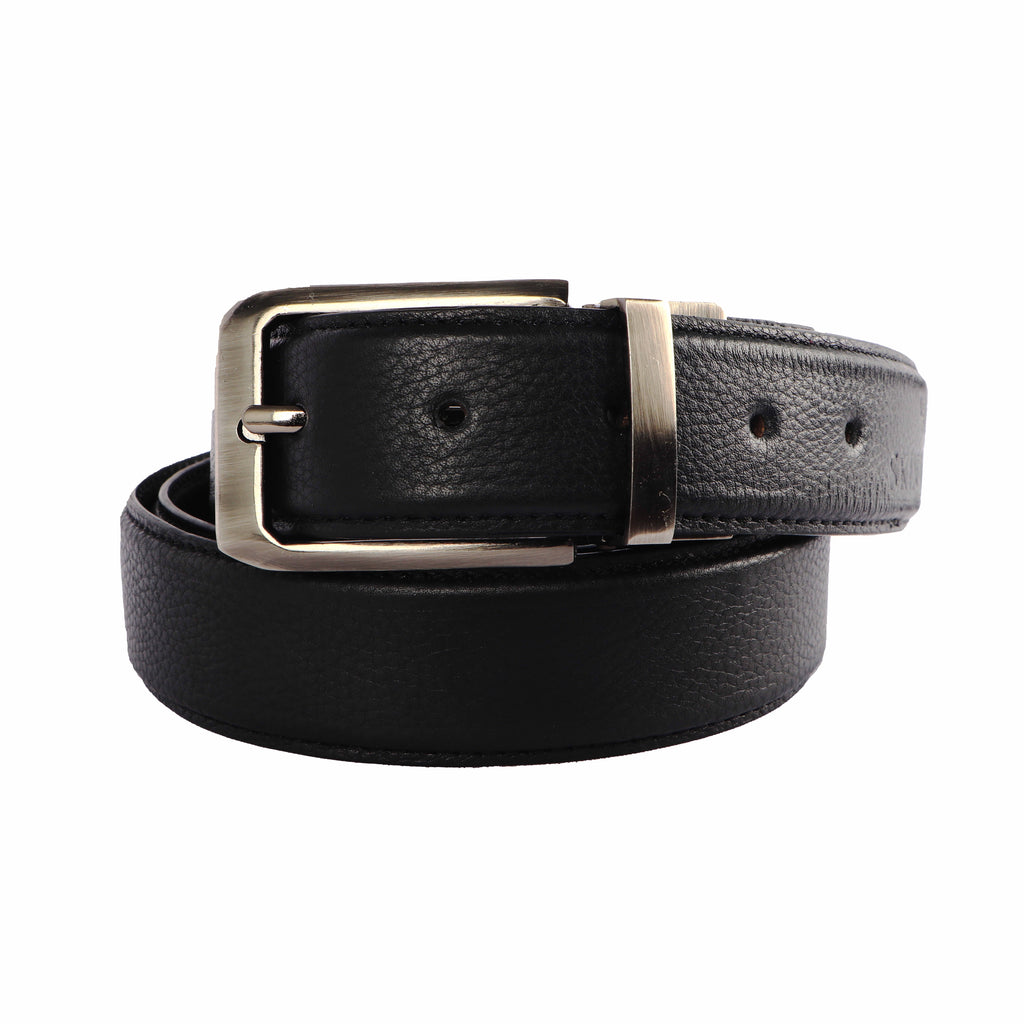 Men's Genuine Leather Formal Belt – Black